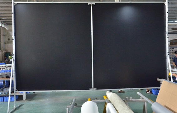 Экран обратной проекции на стойках Global Screen Pro Stand FFR-350 436*775 Rear Grey