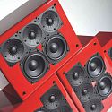 Корпусная акустика Kreisel Sound M150L (left) red