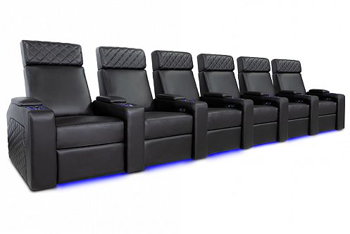 Комплект из 6-ти моторизированных кресел-реклайнеров 7Seats Forza Comfort Edition (7 подлокотников) кожа/пвх