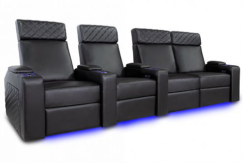 Комплект из 4-х моторизированных кресел-реклайнеров Global Seats Forza Comfort Edition (Loveseat Right) 50% кожа/50% ПВХ