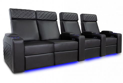 Комплект из 4-х моторизированных кресел-реклайнеров Global Seats Forza Comfort Edition (Loveseat Left) 50% кожа/50% ПВХ