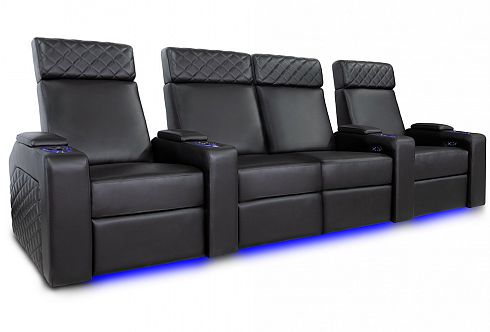 Комплект из 4-х моторизированных кресел-реклайнеров Global Seats Forza Comfort Edition (Loveseat Center) кожа/пвх