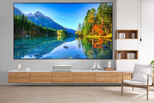 Лазерный ультракороткофокусный проектор Epson EH-LS800W (EU) в комплекте с ALR экраном 100" Black Code UST 0.8