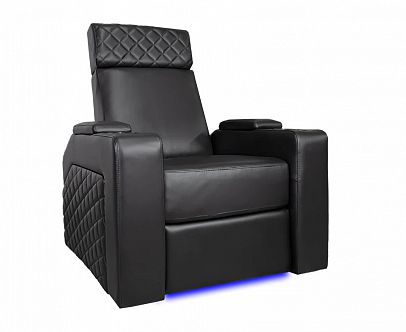 Моторизированное кинотеатральное кресел-реклайнеров Global Seats Forza Optima Edition (50% кожа/50% ПВХ)
