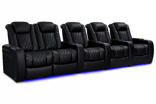 Комплект из 5-ти моторизированных кресел-реклайнерв Global Seats Diamond Comfort Edition (Loveseat Left) 50% кожа/50% пвх