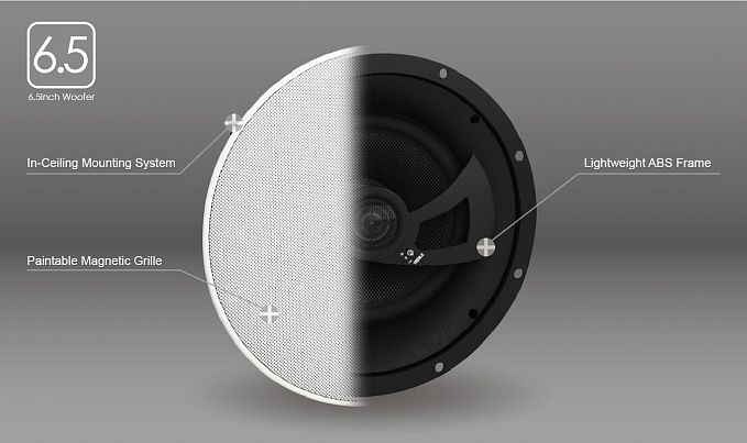 Встраиваемая в потолок акустика Aperion Audio Clearus 6C Angled