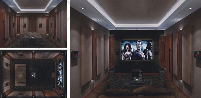 Гибридная настенная акустическая панель Soundbox ARC300 1800/300