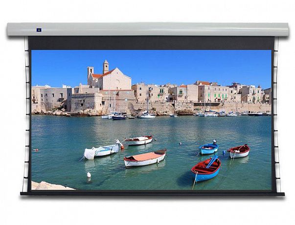 Экран моторизованный с системой натяжения Global Screens Intelligent HomeScreen EWC2-150EX 187*332 Pro MAX4K+ (black case, extradrop 60 см)