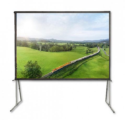 Экран обратной проекции на стойках Global Screen Pro Stand FFR-400 498*886 Rear Grey