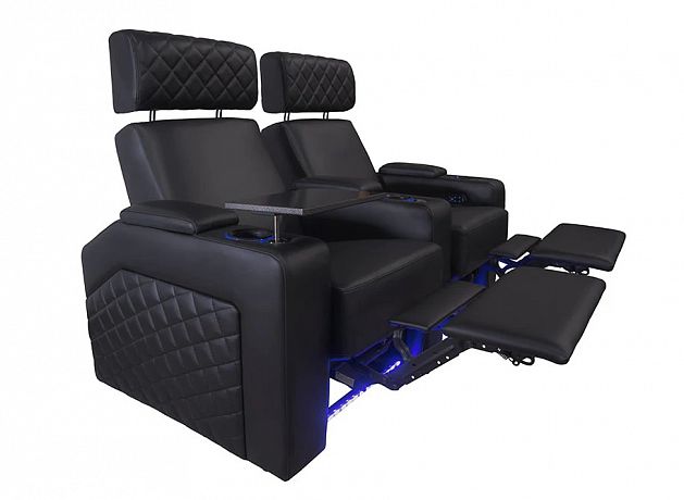 Комплект из 3-х моторизированных кресел-реклайнеров 7Seats Forza Comfort Edition (4 подлокотника) кожа/пвх