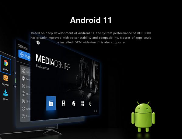 Медиаплеер Zidoo UHD5000 (Android 11)