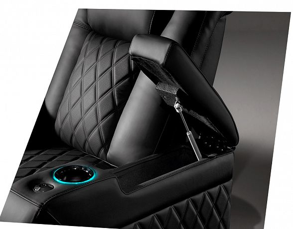 Моторизованное кинотеатральное кресло-реклайнер 7Seats Diamond Reference Edition (100% кожа)