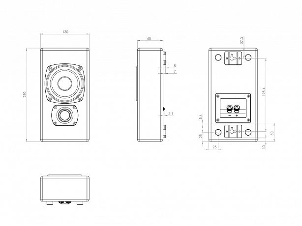 Настенная акустика M&K SOUND M50 black