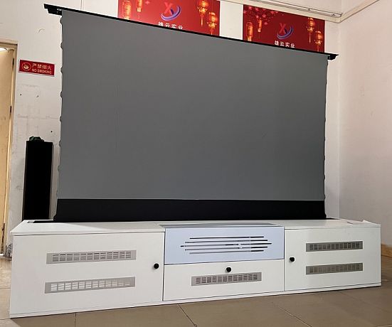 Моторизованная тумба с экраном для ультракороткофокусных лазерных проекторов Global Laser TV Cabinet 100