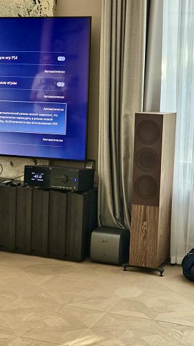 Акустика центрального канала KEF R2 Meta Walnut