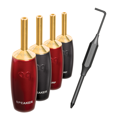 Набор коннекторов AudioQuest SureGrip 507 Banana Gold (4 шт)