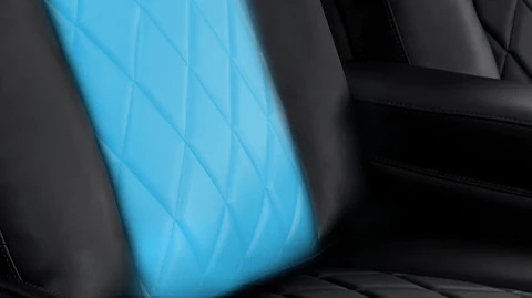 Комплект из 3-x моторизованных кресел 7Seats Diamond Light Grey (Loveseat Left) кожа/пвх