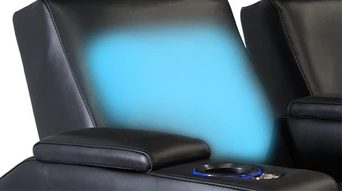 Комплект из 2-х моторизированных кресел-реклайнеров 7Seats Forza Comfort Edition (3 подлокотника) кожа/пвх SALE из шоу-рума