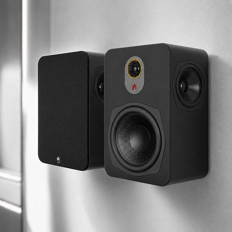 Комплект для домашнего кинотеатра на акустике Aperion Audio Novus Stealth Black (N6T + N5C + N6SS) 5.0