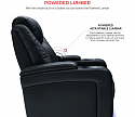Комплект из 4-х моторизированных кресел-реклайнерв 7Seats Diamond Light Grey (Loveseat center) кожа/пвх