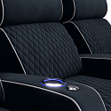 Комплект из 3-x моторизованных кресел 7Seats Bordo (4 подлокотника) ткань