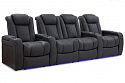 Комплект из 4-х моторизированных кресел-реклайнерв 7Seats Diamond (Loveseat center) ткань