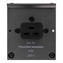 Модуль чистого питания POWERGRIP PowerRail (2 розетки, без кабеля)
