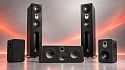 Комплект для домашнего кинотеатра на акустике Aperion Audio Novus Stealth Black (N6T + N5C + N6SS) 5.0