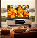 Моторизованная тумба с экраном Intelligent Slim Vertical Cabinet LED black