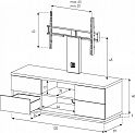 Тумба Sonorous LBA 124S SLV TCV TCV