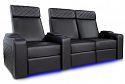 Комплект из 3-х моторизированных кресел-реклайнеров 7Seats Forza (Loveseat Right) кожа/пвх