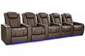 Комплект из 5-ти моторизированных кресел-реклайнерв 7Seats Diamond Brown Sugar (6 подлокотников) кожа/пвх