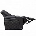 Моторизованное кинотеатральное кресло-реклайнер 7Seats Diamond black Alcantara