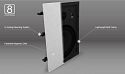 Встраиваемая в стены акустика Aperion Audio Clearus 8W