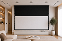 Экран встраиваемый в потолок с системой натяжения Global Screens Intelligent HomeScreen ICL1-100EX 125*221 Pro 4K (extradrop 100 см)