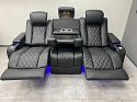 Комплект из 2-x моторизованных кресел 7Seats Diamond Console Edition White (кожа/пвх)