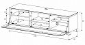 Тумба Sonorous ST 160I BLK BLK BS