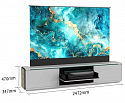 Моторизованная тумба с экраном Intelligent Slim Vertical Cabinet LED black