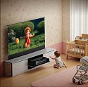 Моторизованная тумба с экраном Intelligent Slim Vertical Cabinet LED black