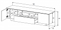 Тумба Sonorous LB 1830 GBLK