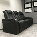 Комплект из 2-x моторизованных кресел 7Seats Diamond Console Edition Black Alcantara