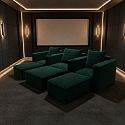 Комплект из 3-x кресел 7Seats Cubist (4 подлокотника) Alcantara