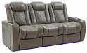 Комплект из 3-x моторизованных кресел 7Seats Diamond Light Grey (Loveseat) кожа/пвх