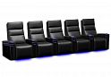 Комплект из 5-ти моторизованных кресел 7Seats Lambro GT Carbon (6 подлокотников) Alcantara
