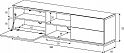 Тумба Sonorous LB 1181 GWHT OAK
