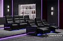 Комплект из 4-x моторизованных кресел 7Seats Lambro GT Carbon (5 подлокотников) Black Leather