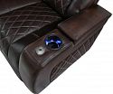 Комплект из 5-ти моторизированных кресел-реклайнерв 7Seats Diamond (Loveseat Center) кожа/пвх