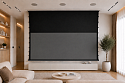 ALR экран встраиваемый в потолок с системой натяжения Global Screens Intelligent HomeScreen ICL1-92 115*204 Black Code 4K (extradrop 63 см)