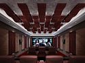 Гибридные акустические диффузоры/поглотители с LED подсветкой Soundbox PEAK wood veneer (комплект из 2-х штук) 200.80.20
