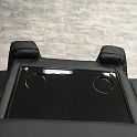 Комплект из 2-x моторизованных кресел реклайнеров 7Seats Diamond Console Comfort Edition Black (кожа/пвх) SALE из шоу-рума